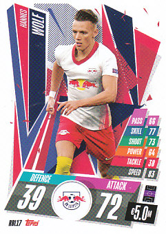 Hannes Wolf RB Leipzig 2020/21 Topps Match Attax CL #RBL17